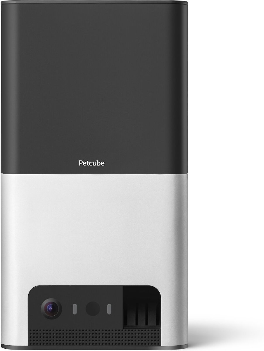 PETCUBE Bites 2 WiFi Pet Camera & Treat Dispenser, Matte Silver