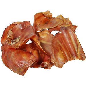 are pig ears better for a mountain cur than rawhide ears