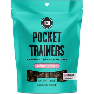 BIXBI Pocket Trainers Salmon Flavor Grain-Free Dog Treats, 6-oz bag
