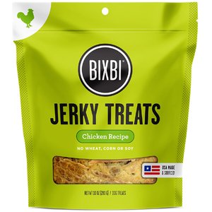 BIXBI Jerky Treats Chicken Recipe Dog Treats, 10-oz bag