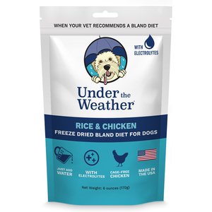 Under the Weather Rice & Chicken Flavor Freeze-Dried Dog Food, 6-oz bag
