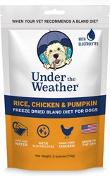 Under the Weather Rice, Chicken & Pumpkin Flavor Freeze-Dried Dog Food, 6-oz bag
