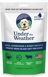 Under the Weather Rice, Hamburger & Sweet Potato Flavor Freeze-Dried Dog Food, 6-oz bag