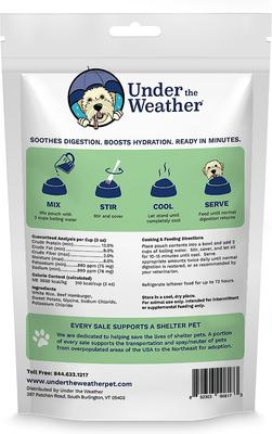 Show full view: Under the Weather Rice, Hamburger & Sweet Potato Flavor Freeze-Dried Dog Food, 6-oz bag slide 3 of 9