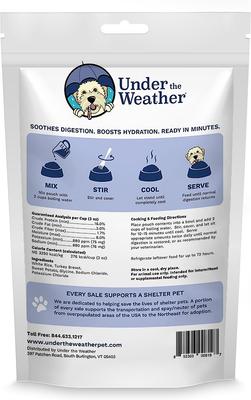 Show full view: Under the Weather Rice, Turkey & Sweet Potato Flavor Freeze-Dried Dog Food, 6-oz bag slide 3 of 8