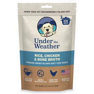 Under the Weather Rice, Chicken & Bone Broth Freeze-Dried Dog Food, 6.5-oz bag