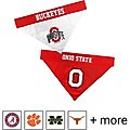 Pets First NCAA Reversible Dog & Cat Bandana, Ohio State Buckeyes, Large/X-Large