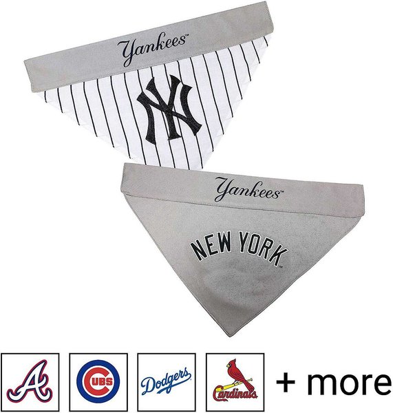 Pets First MLB Reversible Dog & Cat Bandana, New York Yankees, Large/X-Large slide 1 of 4