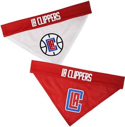 Pets First NBA Reversible Dog & Cat Bandana, LA Clippers, Small/Medium slide 2 of 2