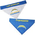 Pets First NFL Reversible Dog & Cat Bandana, Los Angeles Chargers, Small/Medium