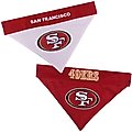Pets First NFL Reversible Dog & Cat Bandana, San Francisco 49ers, Large/X-Large