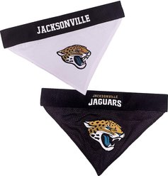 Pets First NFL Reversible Dog & Cat Bandana, Jacksonville Jaguars, Small/Medium slide 2 of 2