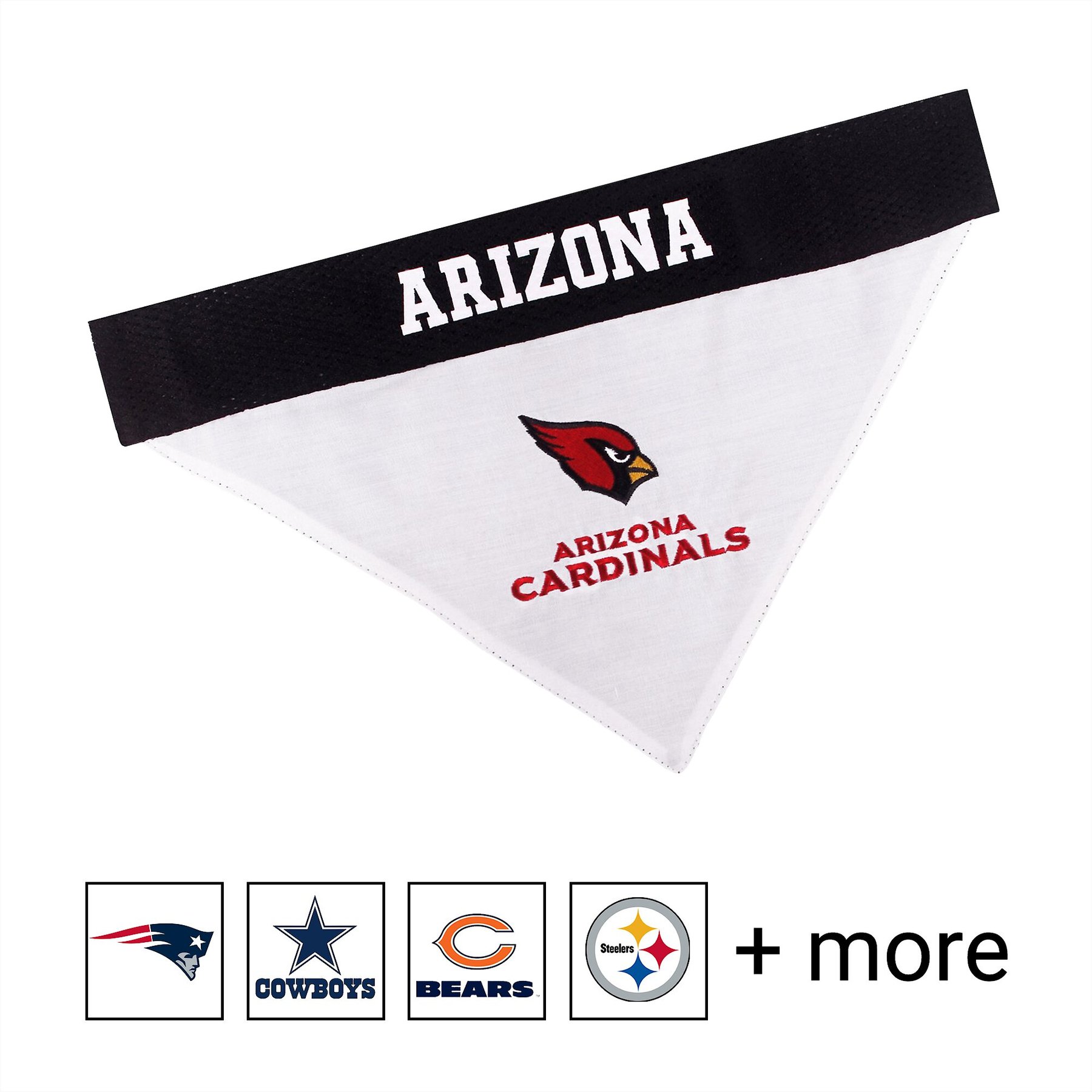 Pets First NFL Reversible Dog & Cat Bandana, Arizona Cardinals, Large/X-Large