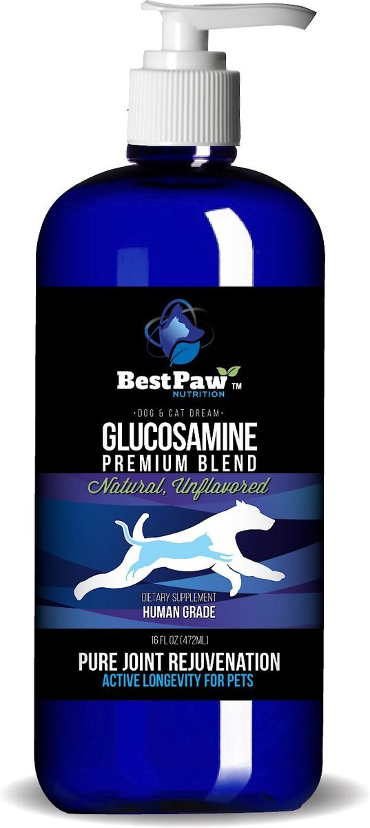 BEST PAW NUTRITION Glucosamine Premium Blend Dog Supplement, 16oz