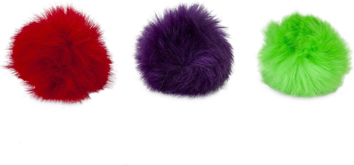 JW PET Fun Fluffs Cat Toys, 3 count
