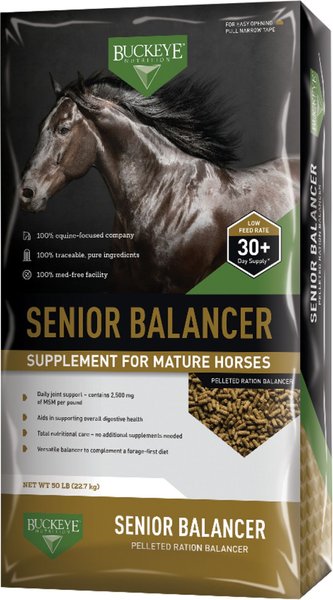 Buckeye Nutrition Senior Balancer Joint Support Senior Horse Feed, 50-lb bag slide 1 of 4