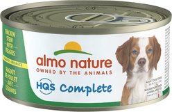 Almo Nature HQS Complete Chicken Stew with Veggies Canned Dog Food, 5.5-oz can, case of 24
