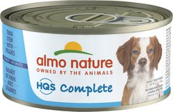 Almo Nature HQS Complete Tuna Stew Veggies Canned Dog Food, 5.5-oz can, case of 24
