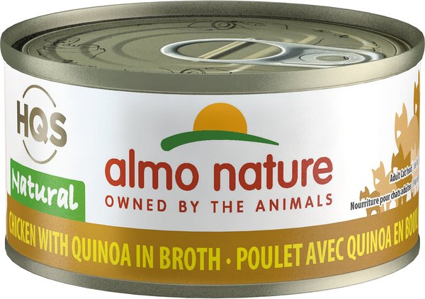 Almo Nature HQS Natural Chicken With Quinoa Canned Cat Food, 2.47-oz can, case of 24 slide 1 of 8