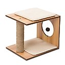 Vesper Stool 14.57-in Modern Cat Tree, Walnut