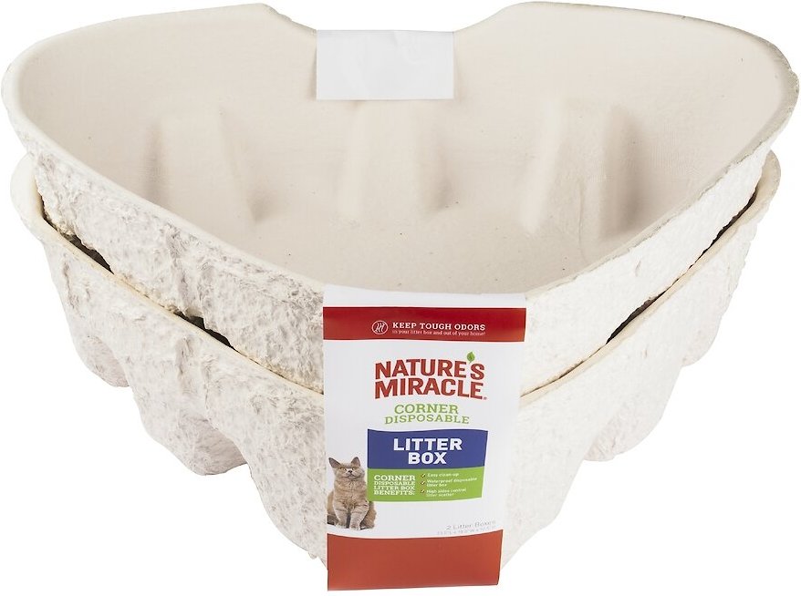 Disposable corner sales litter box