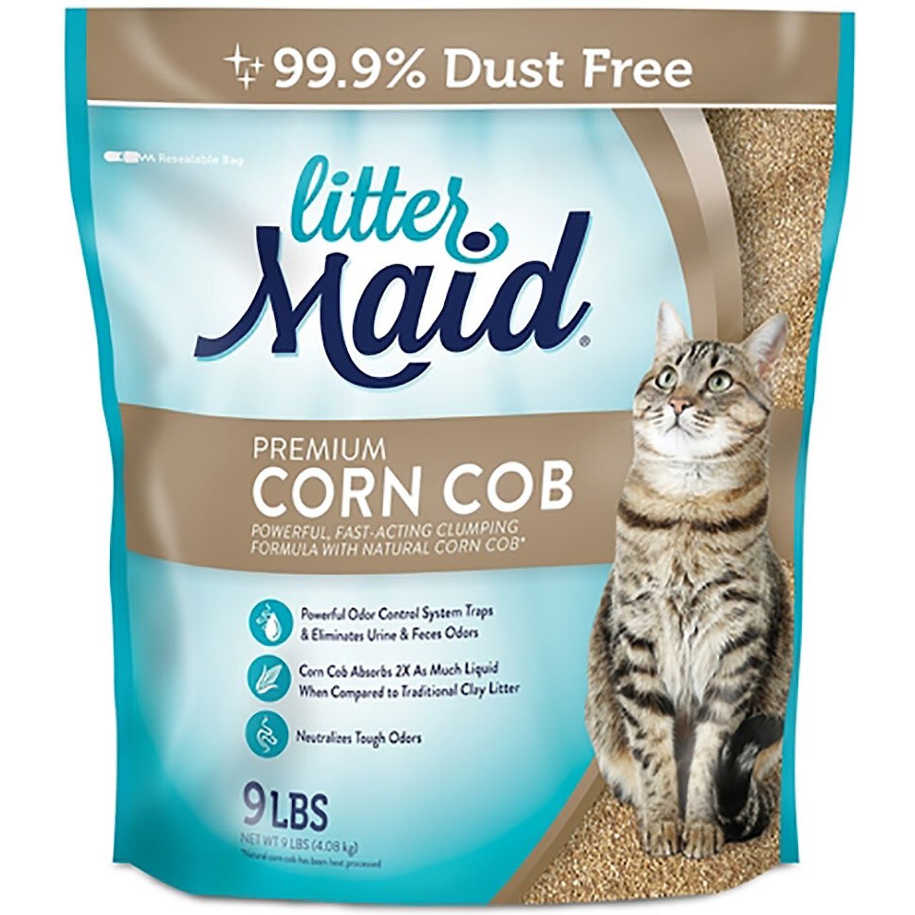 Discontinued LITTERMAID Premium Scented Clumping Corn Cat Litter 9 lb bag Chewy