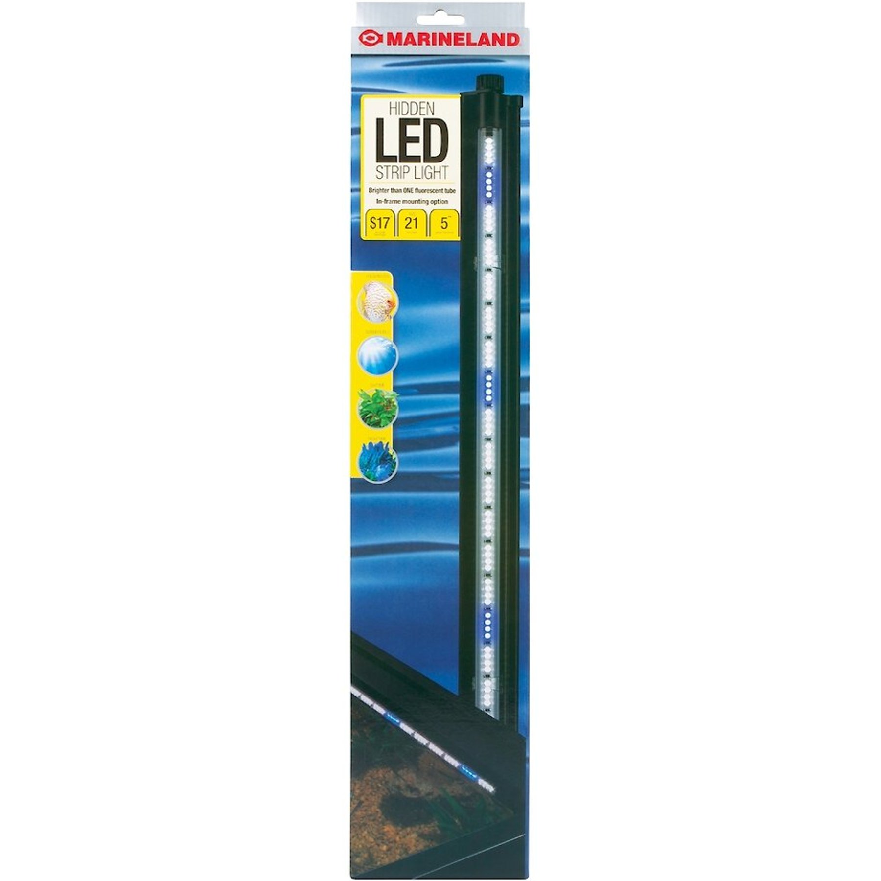 MARINELAND Hidden LED Aquarium Strip Light, 21-in - Chewy.com