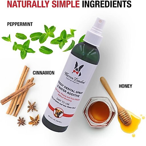 Warren London Dog Dental Spray & Water Additive, 8-oz bottle