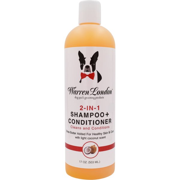 Pure and Natural Pet 2-IN-1 Whitening & Brightening Dog Shampoo & Conditioner, 16-fl oz bottle