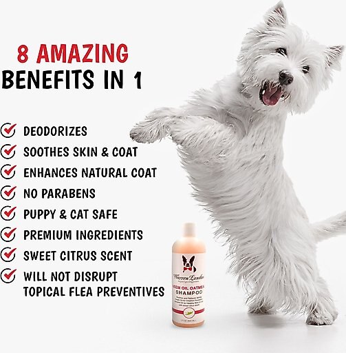 Warren London Neem Oil Flea & Tick Itch Relieving Dog Shampoo, 17-oz bottle