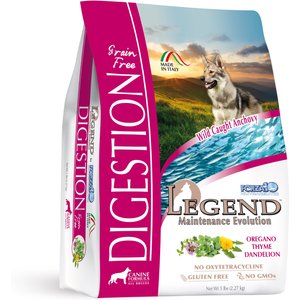 Forza10 Nutraceutic Legend Digestion Grain-Free Wild Caught Anchovy Dry Dog Food, 5-lb bag