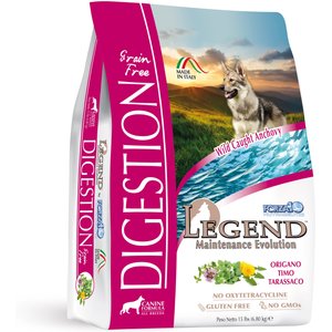 Forza10 Nutraceutic Legend Digestion Grain-Free Wild Caught Anchovy Dry Dog Food, 15-lb bag