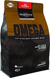 Majesty's Omega Skin, Coat & Immune Support Peppermint Flavor Wafers Horse Supplement, 60 count