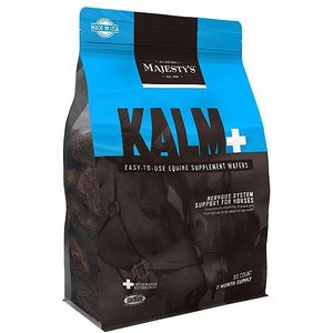 Majesty's Kalm+ Nervous System Support Peppermint Flavor Wafers Horse Supplement, 30 count