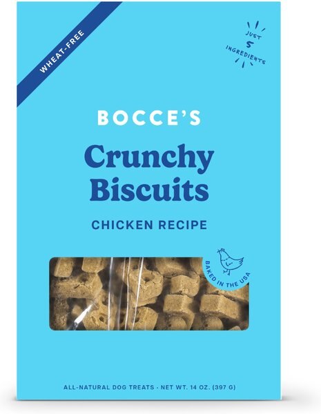 Bocce's Bakery Oven Baked Wheat-Free Chicken Recipe Dog Treats