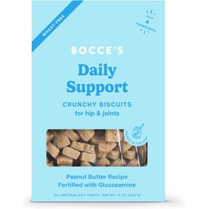 Bocce's Bakery Daily Support Hip Aid Peanut Butter Recipe Dog Treat, 12-oz box