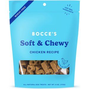 Bocce's Bakery Soft & Chewy Chicken Recipe Dog Treats, 6-oz bag
