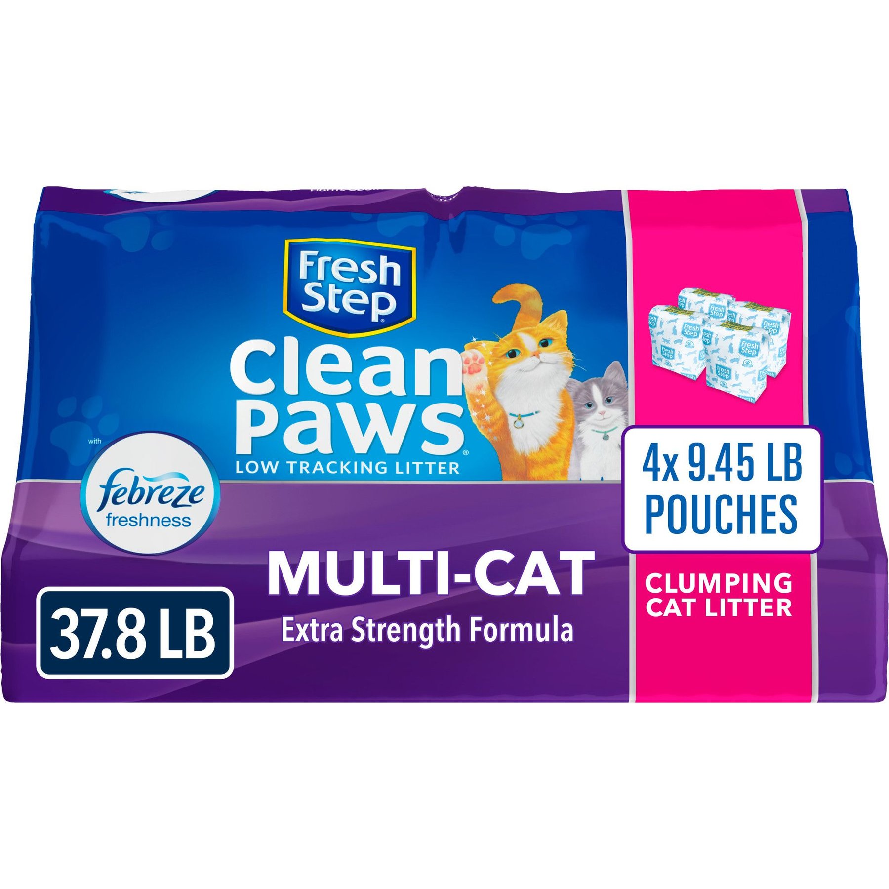  Fresh Step Advanced Clean Paws Multi Cat 18.5lb : Pet Supplies