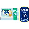 Fresh Step Simply Unscented Clumping Clay Cat Litter, 10.5-lb bag, pack of 4