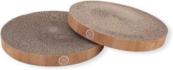 Necoichi Cozy Cat Scratcher Bowl Replacement Pad, 2 count, Large, Oak