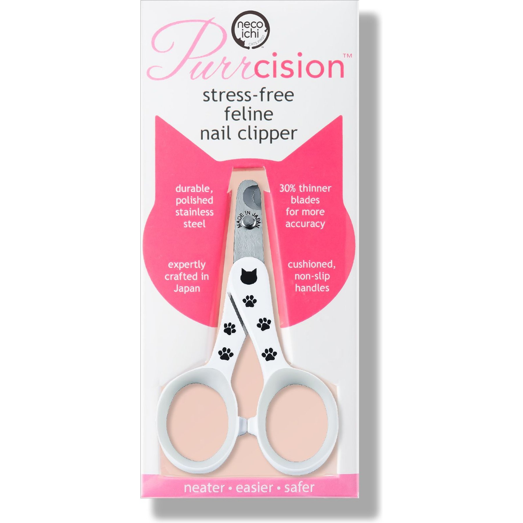 It's Academic Pillow Grips 8 Scissors with Stainless Steel Blades, Pink