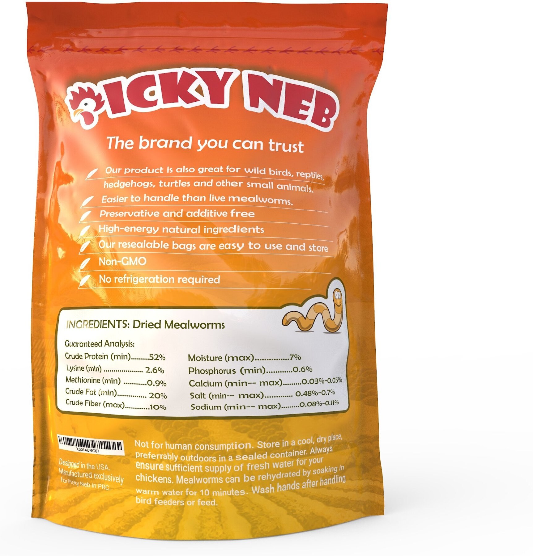 picky neb dried mealworms