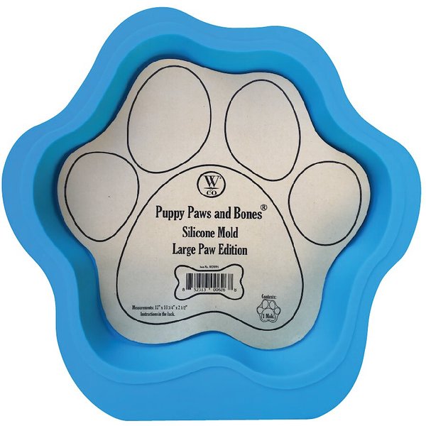 Puppy Dog Paw Baking pan Dog Bone Cookie Cutter Set Silicone Mold FS3 