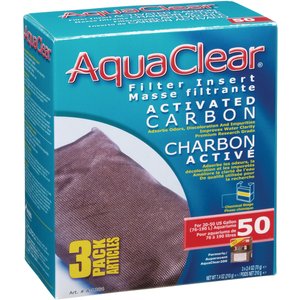 AquaClear Activated Carbon Filter Insert, Size 50, 3 count