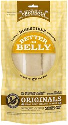 Better Belly Originals Real Beef Sirloin Flavor Rawhide Roll Dog Treats, Large, 3 count