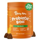 Zesty Paws Probiotic Bites Pumpkin Flavored Soft Chews Gut Flora & Digestive Supplement for Dogs, 250 count