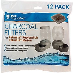 Pet Standard Charcoal Filters for PetMate Replendish, 12 count
