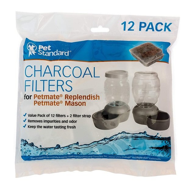 Filters for Petmate Fresh Flow Pet Fountains Pack of 12 