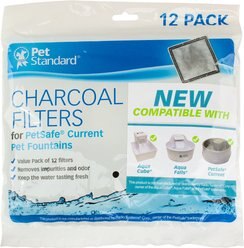Pet Standard Charcoal Filters for PetSafe Current Fountains, 12 count