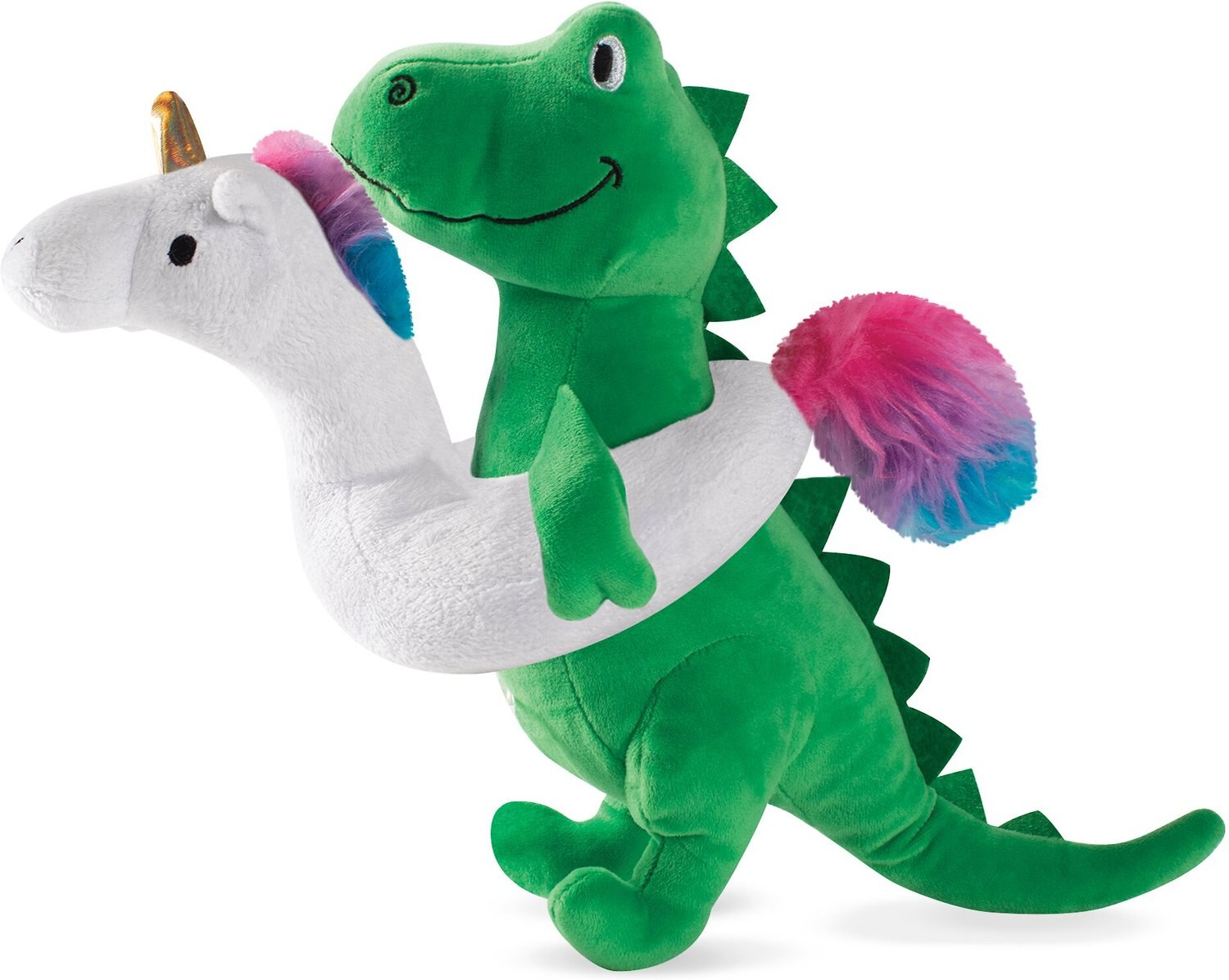 Pet Shop by Fringe Studio Pool Side Squeaky Stuffing-Free Rex Latex Dog Toy